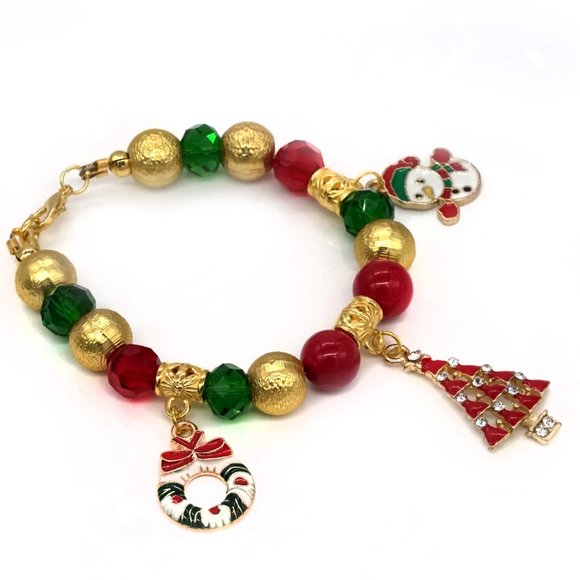 🎉HOSTESS PICK🎉 Handmade Christmas theme bracelet. - Picture 3 of 3
